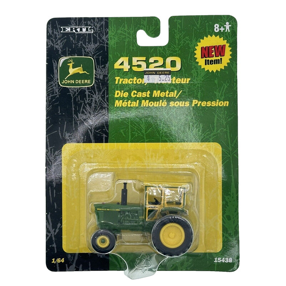 Ertl John Deere Die-Cast Model 4520 1/64 Tractor With Duals & Winiker Cab #15438 - Picture 1 of 6